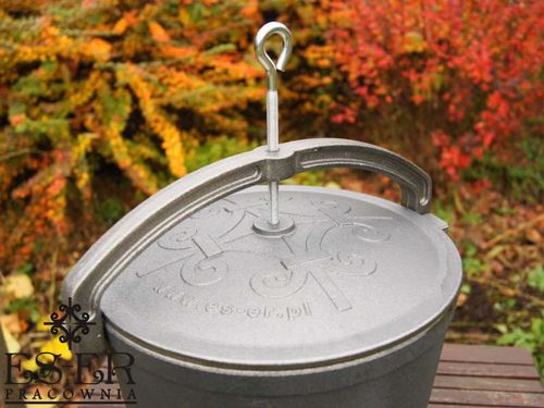 Kociołek myśliwski żeliwny 7l - polski producent ES-ER na Arena.pl