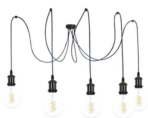 OPRAWKA E27 OSŁONKA DEKORACYJNA METALOWA RETRO CHROM CZARNY na Arena.pl