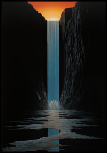 Plakat 68x98cm Wodospad Światła na Arena.pl