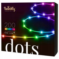 Twinkly|Dots Smart LED Lights 200 RGB (Multicolor), 10m, Transparent|RGB -