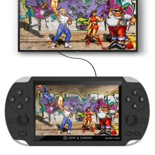 MINI konsola przenośna do gier RETRO x7 POLSKIE MENU 1000 GIER + KABEL na Arena.pl