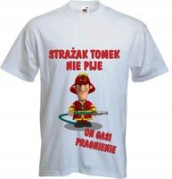 KOSZULKA Prezent dla STRAŻAKA z imieniem strażak