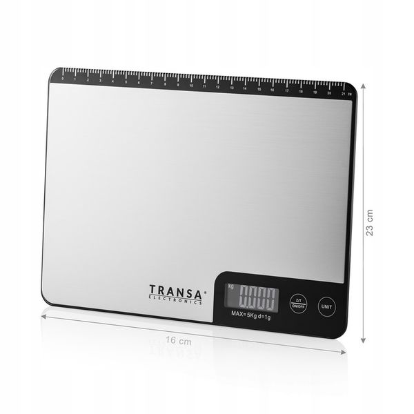 Waga kuchenna elektroniczna LCD LINIJKA LineScale TRANSA ELECTRONICS zdjęcie 7