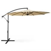 Parasol ogrodowy ASTER 245x300x300 solidny z wysięgnikiem beżowy