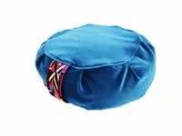 Emaga Zafu, poduszka do medytacji - niebieski aksamit