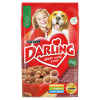 purina darling dog 10 kg - sucha karma dla psów z wołowiną i kurczakiem
