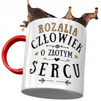 Kubek Czerwony Dla Rozalii Koleżanki Prezent Z Nadrukiem Ze Zdjęciem