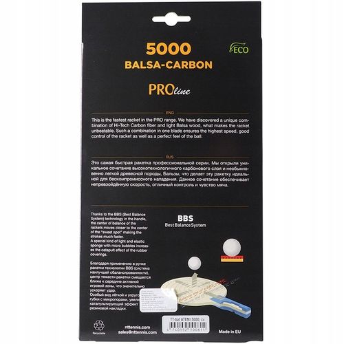 RAKIETA PALETKA TENIS PING-PONG ATEMI CONCAVE 5000 na Arena.pl