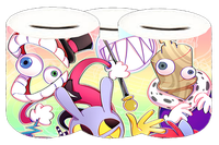 Skarbonka Ceramiczna The Amazing Digital Circus - Niesamowity cyfrowy cyrk