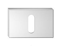 SZYLD DOLNY PROSTOKĄTNY RT CHROM MATT - NA KLUCZ