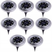 8x Lampa SOLARNA Ogrodowa LED Wbijana Najazdowa gruntowa