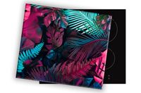 SZKLANA DESKA NA KUCHENKĘ 60x52 029A PAPROĆ