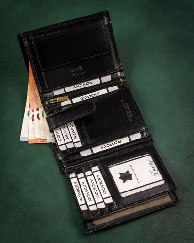 duży, skórzany portfel męski - rovicky na Arena.pl