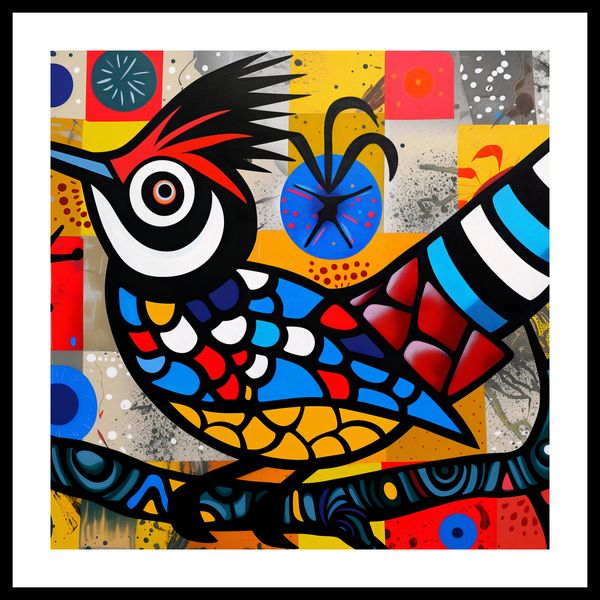 Plakat 60x60cm Ptak Na Wznak zdjęcie 3