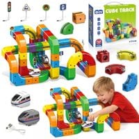 Klocki magnetyczne kolejka tor magnetyczny antygrawitacyjny 123 elementów