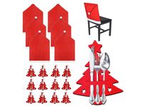 12x pokowiec na sztućce +6x krzesła zestaw święta