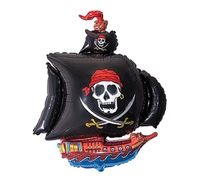 Balon foliowy statek piracki pirackie urodziny 60cm