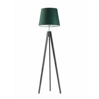 Lampa podłogowa ARUBA abażur zieleń butelkowa stelaż popielaty
