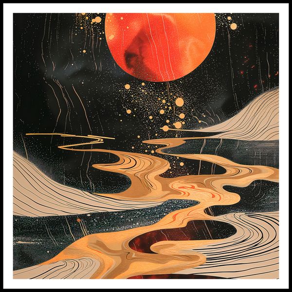 Plakat 80x80cm Planetarny Taniec zdjęcie 3