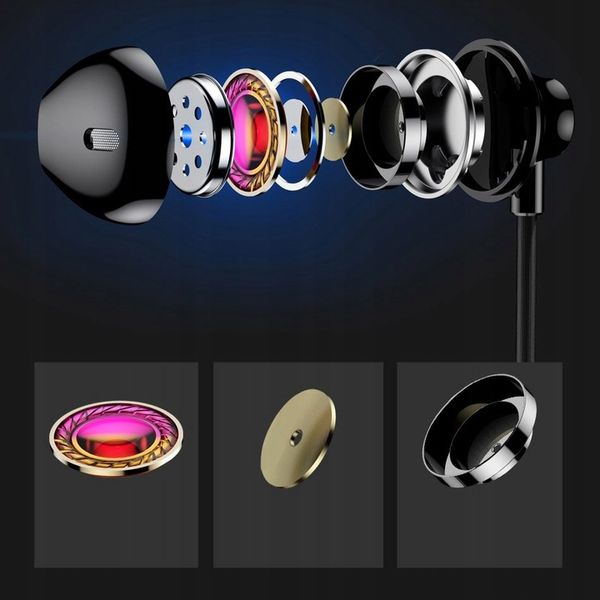 BASEUS PRZEWODOWE SŁUCHAWKI DOUSZNE MINI JACK 3,5MM Z MIKROFONEM I PILOTEM zdjęcie 2