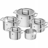 Zestaw garnków Zwilling Vitality 4 Garnki + Rondel + 4 Pokrywki szklane