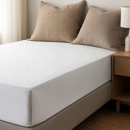 PRZEŚCIERADŁO BAWEŁNIANE 160x200 BIAŁE TRADYCYJNE 100% BAWEŁNA BEZ GUMKI na Arena.pl