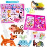 Koraliki Wodne Magicbeads XXL 1400 Mega Zestaw Startowy Szablony