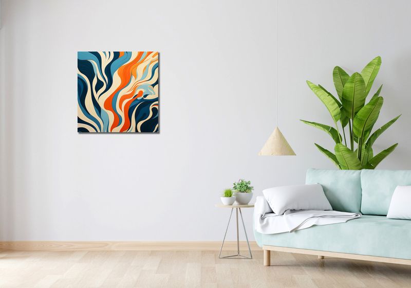 Obraz 60x60cm Oceaniczne Fale zdjęcie 2