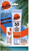MALIBU Krem Do Twarzy spf 50+Pomadka spf 30 Zestaw