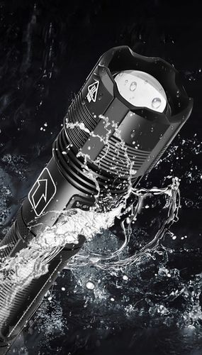 METALOWA Latarka Taktyczna LED Akumulatorowa MOCNA Szperacz Reflektor +Zoom na Arena.pl