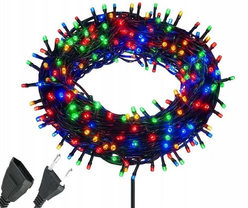 LAMPKI CHOINKOWE 500 LED MULTIKOLOR ŚWIĄTECZNE WEWNĘTRZNE ZEWNĘTRZNE na Arena.pl