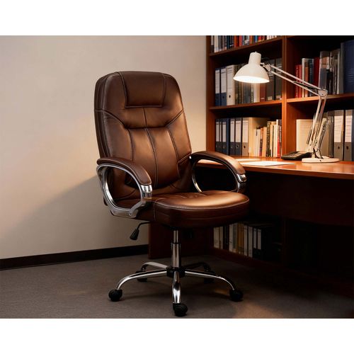 Fotel biurowy obrotowy Sofotel ciemny brąz na Arena.pl