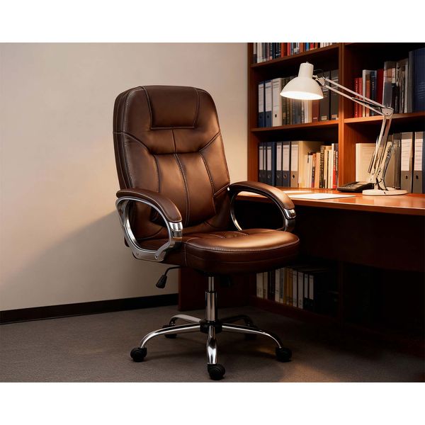 Fotel biurowy obrotowy Sofotel ciemny brąz zdjęcie 13