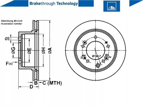TARCZA HAM TYL 315X20 V ATE na Arena.pl