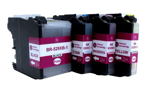 LC529 LC525 XL - 4x TUSZE do DRUKARKI BROTHER DCP-J105 DCP J105 DCP J100 na Arena.pl