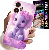 ETUI DO SAMSUNG XCOVER 7 PRO - SŁODKI SŁONIK NA RÓŻOWYM TLE CASE +FOLIA