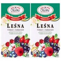 Malwa Herbatka owocowo-ziołowa leśna 40 g (20 x 2 g) x 2 sztuk