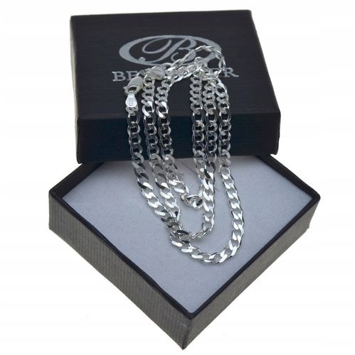 Łańcuszek SREBRNY męski pancerka 50cm 4mm SREBRO na Arena.pl