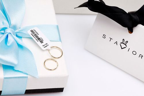 Złote kolczyki Staviori na Arena.pl