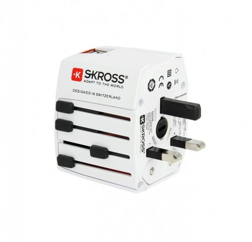Skross Adapter podróżny MUV 2xUSB, biały na Arena.pl