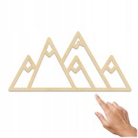 DEKORACJA GEOMETRYCZNA NA ŚCIANĘ GÓRY GEOMETRYCZNE DEKORACJA DREWNO STYLOWE