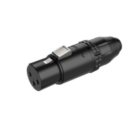 Złącze wodoodporne IP67 typu XLR Roxtone RX3FWP-BG