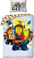 Pościel 140X200 100% Bawełna Lego City Leg1048