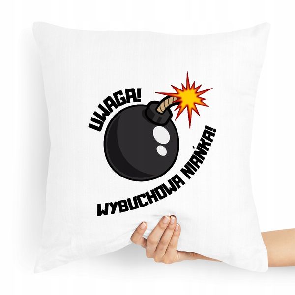 Prezent Poduszka Dla Niani Opiekunka Wybuchowa Z Nadrukiem Ze Zdjęciem zdjęcie 1