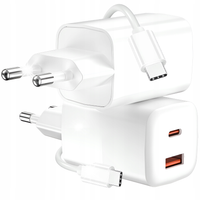 SZYBKA ŁADOWARKA SIECIOWA 30W DO SAMSUNG USB-C PD QC 3.0 GaN + KABEL TYPU C