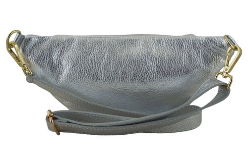 Modna torebka nerka metalizowana - Srebrna na Arena.pl