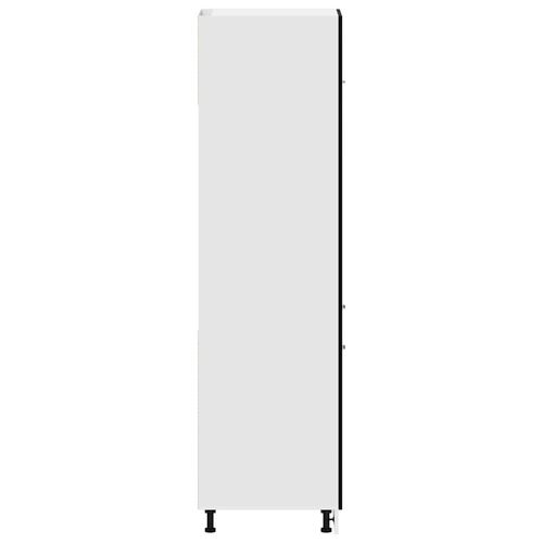 Szafka na lodówkę z półką Czarny dąb 60 x 57 x 207 cm na Arena.pl