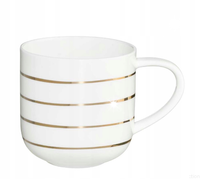 ASA Kubek Coppa Gold 400ml Golden Lines porcelanowy pojemny uniwersalny