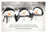 Kartka składana Boże Narodzenie 9 - Wiary co góry przenosi