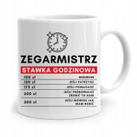 Kubek Prezent Zegarmistrza Stawka Godzinowa Z Nadrukiem Ze Zdjęciem
